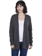 Lightweight Open Front Cardigan 100% Pure Cashmere Long Sleeve Sweater for Women