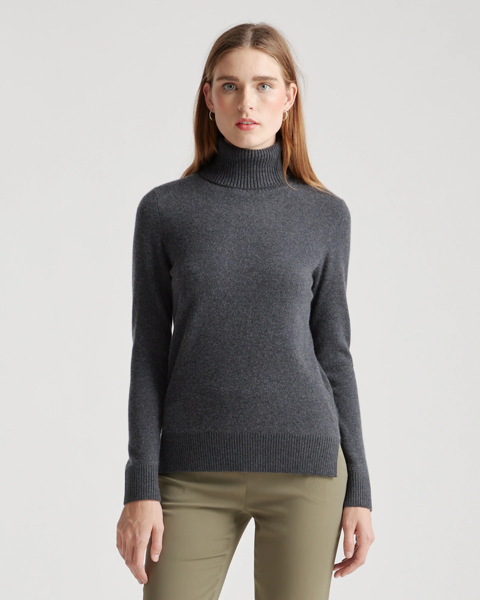 Super Luxe Cashmere Turtleneck Sweater — 100% Pure Cashmere, Timeless Luxury