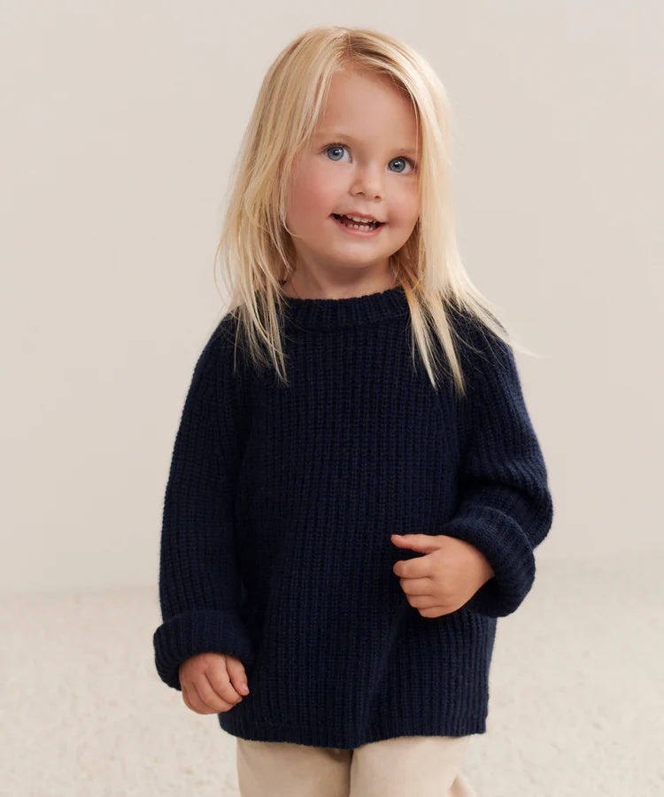 Kids’ 100% Cashmere Fisherman Sweater&nbsp