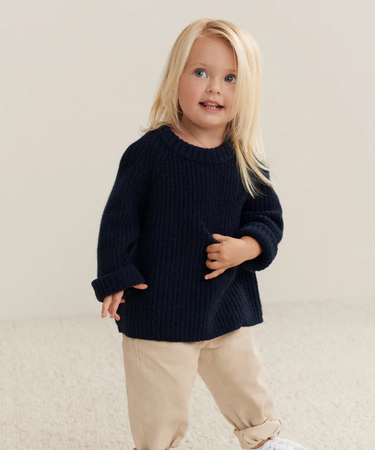 Kids’ 100% Cashmere Fisherman Sweater&nbsp