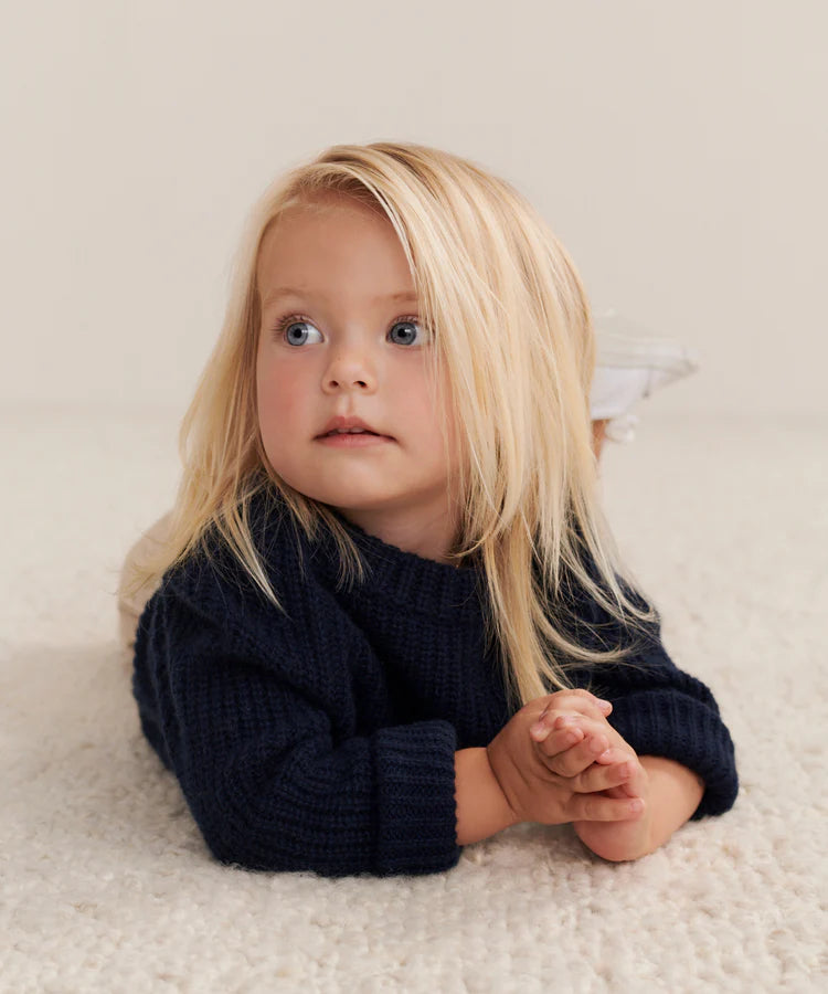 Kids’ 100% Cashmere Fisherman Sweater&nbsp