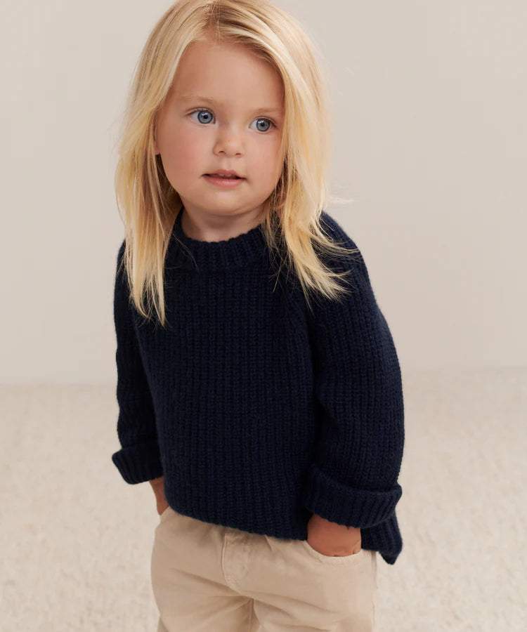 Kids’ 100% Cashmere Fisherman Sweater&nbsp