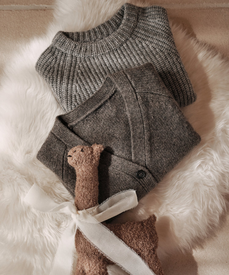 Kids’ 100% Cashmere Fisherman Sweater&nbsp