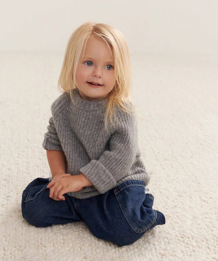 Kids’ 100% Cashmere Fisherman Sweater&nbsp
