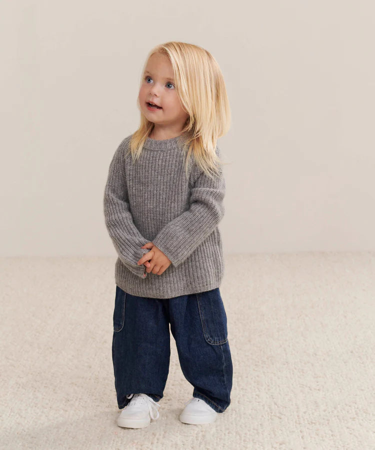 Kids’ 100% Cashmere Fisherman Sweater&nbsp