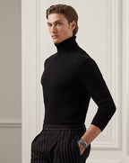 Supreme Cashmere Turtleneck Sweater — 100% Cashmere , Custom Fit & Personalized Embroidery