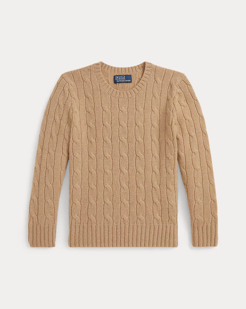 Iconic Cable-Knit 100% Cashmere Sweater — Timeless Kids’ Cable Pullover