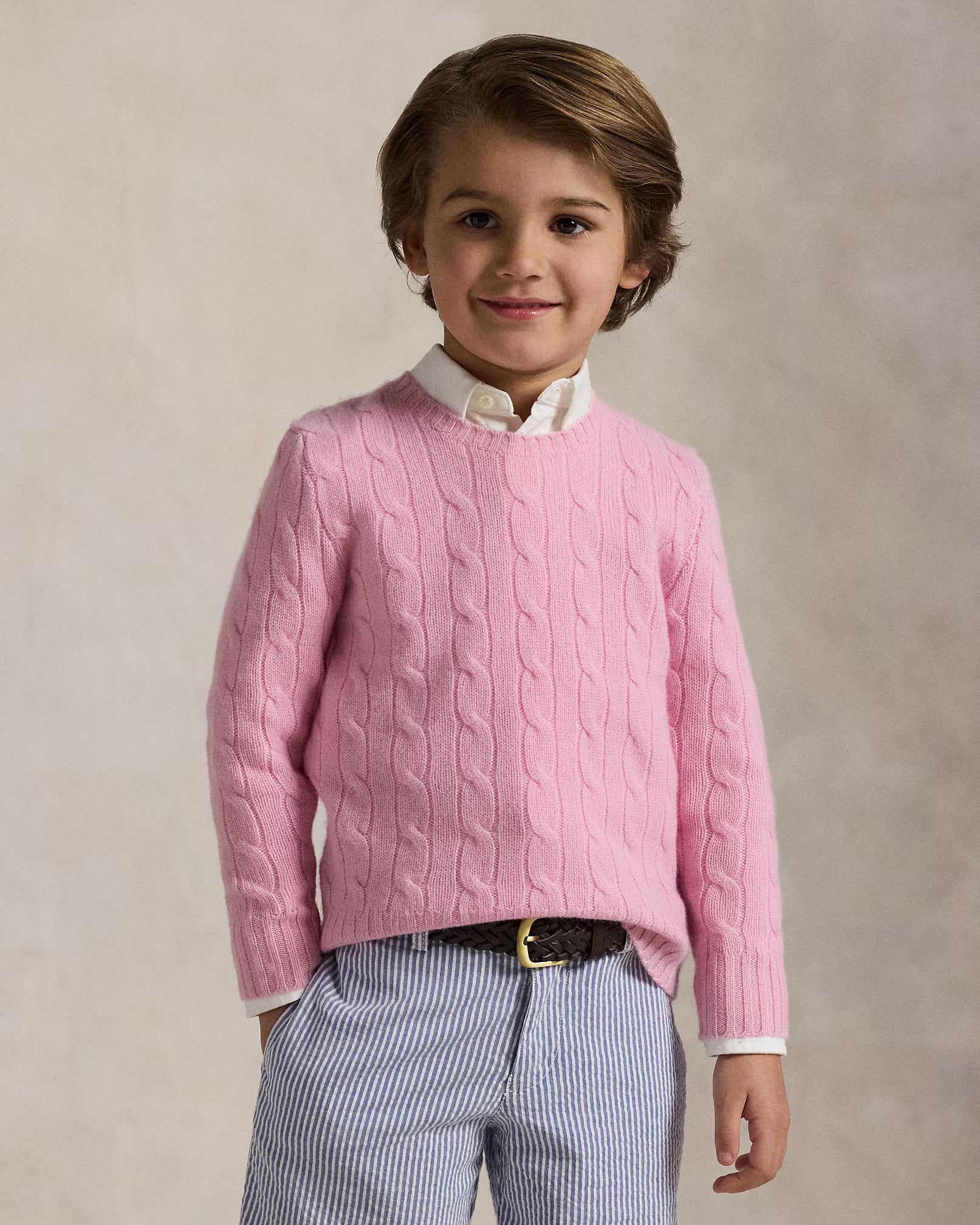 Iconic Cable-Knit 100% Cashmere Sweater — Timeless Kids’ Cable Pullover