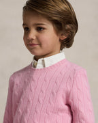 Iconic Cable-Knit 100% Cashmere Sweater — Timeless Kids’ Cable Pullover