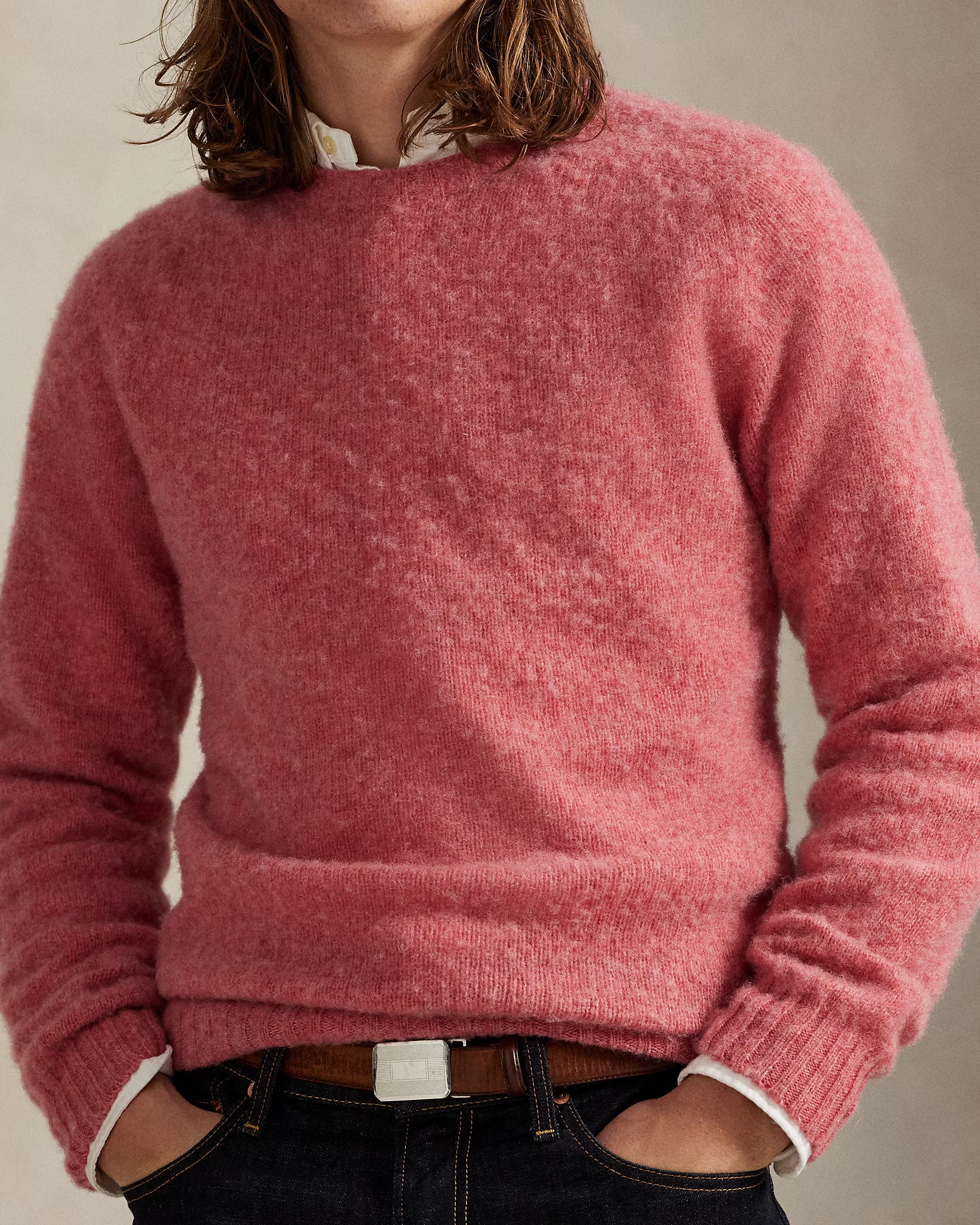 Classic Cashmere Crewneck Sweater — 100% Premium Cashmere, Custom Fit & Personalized Embroidery
