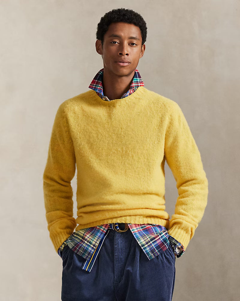 Classic Cashmere Crewneck Sweater — 100% Premium Cashmere, Custom Fit & Personalized Embroidery