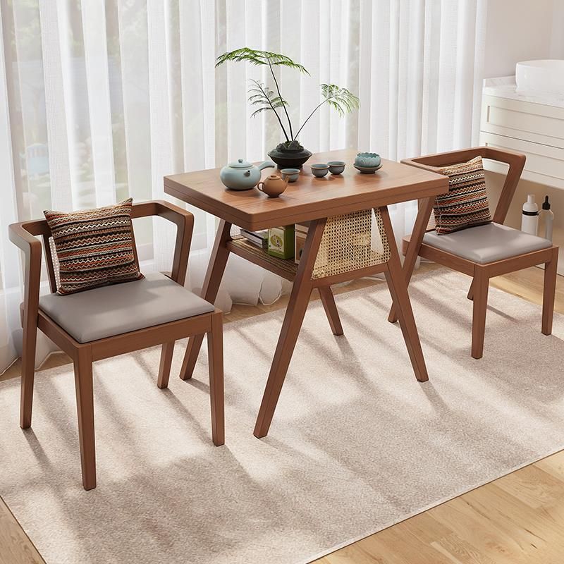 Square Dining Room Table with 2 Chairs - Image 4