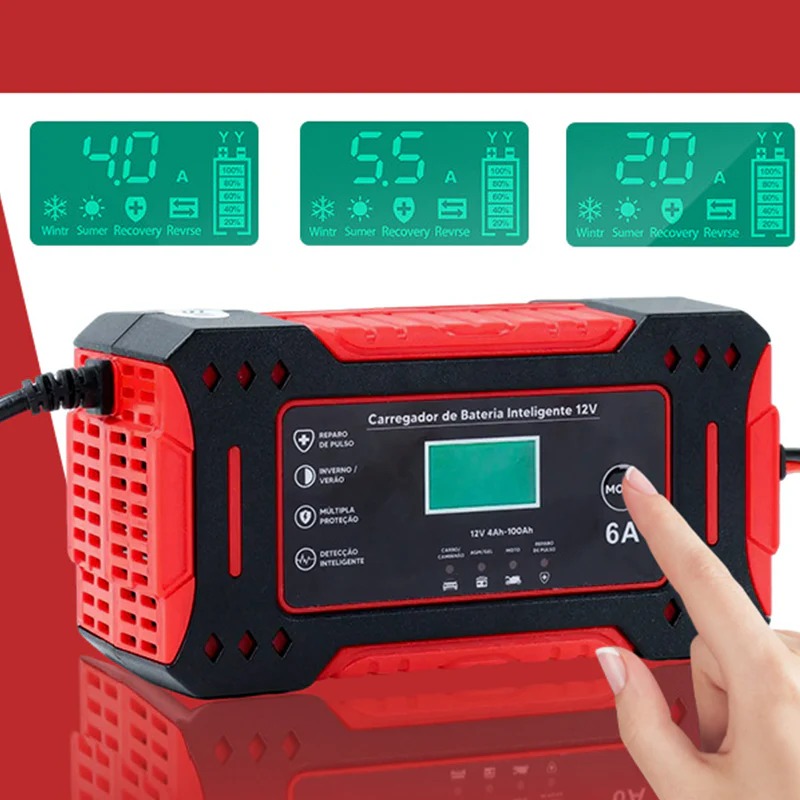 🛵🔋smart battery charger for car & motorcycle