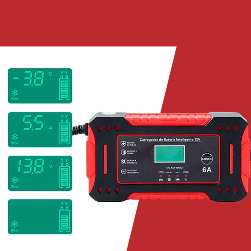 🛵🔋smart battery charger for car & motorcycle