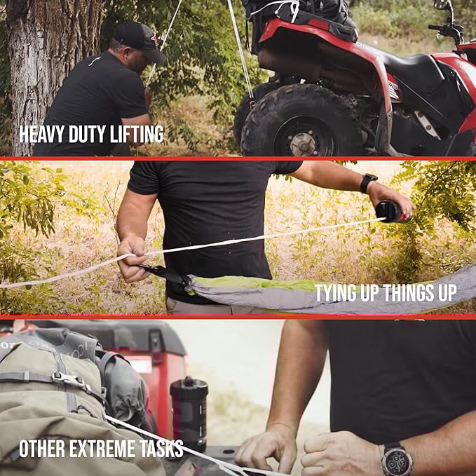 98ft Heavy-Duty Utility Rope Dispenser with Built-In Cutter - Image 3