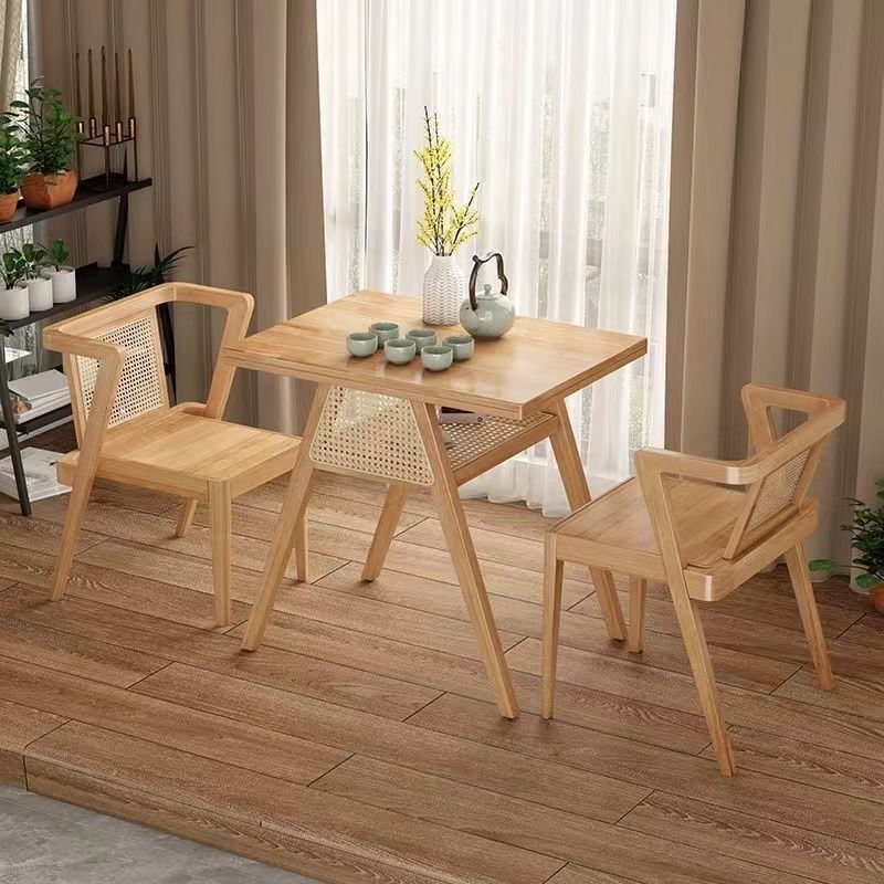 Square Dining Room Table with 2 Chairs - Image 7