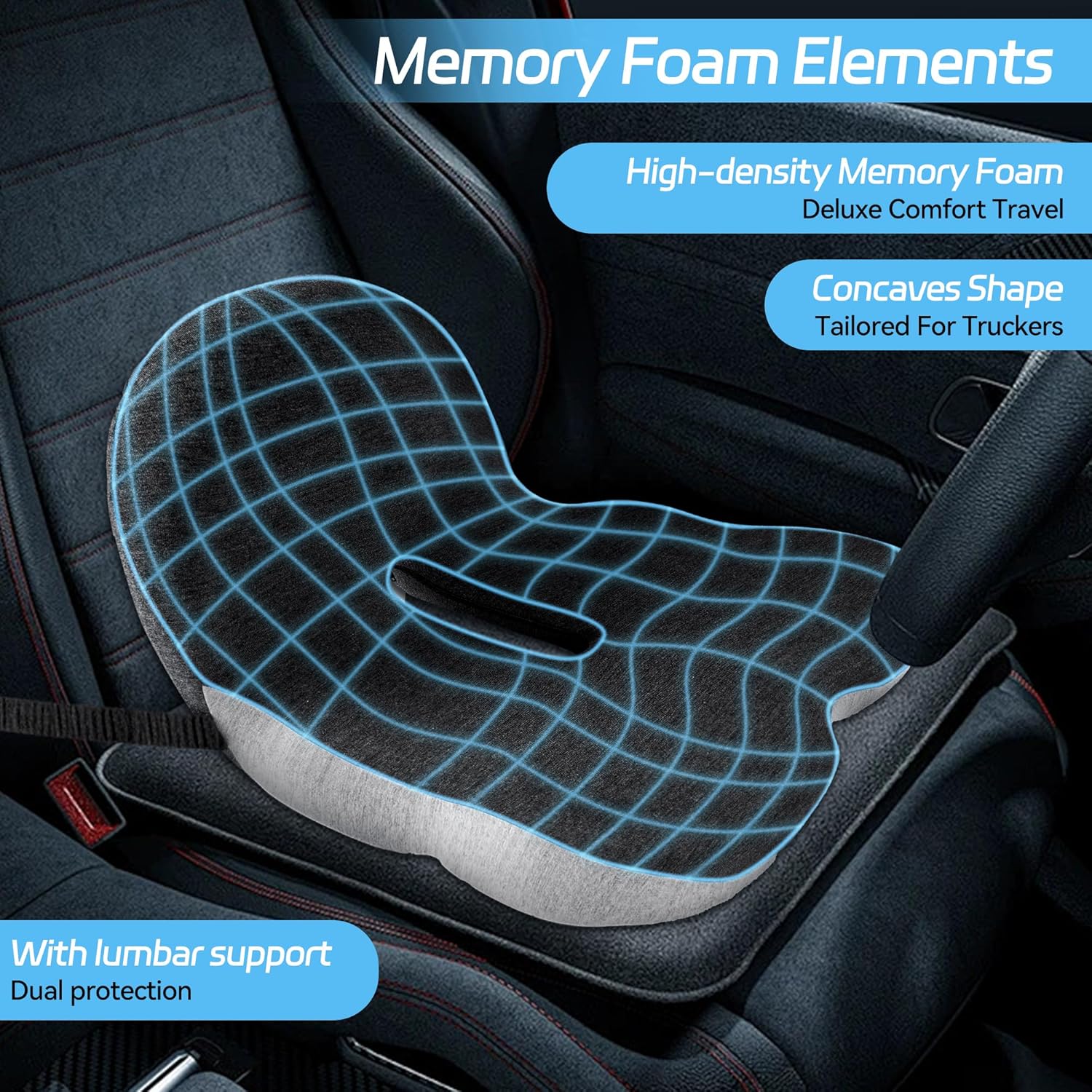đNon-Slip Memory Foam Seat - Image 7