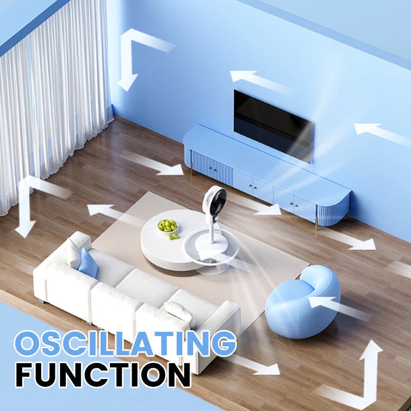 🍃oscillating electric stand fan with adjustable height