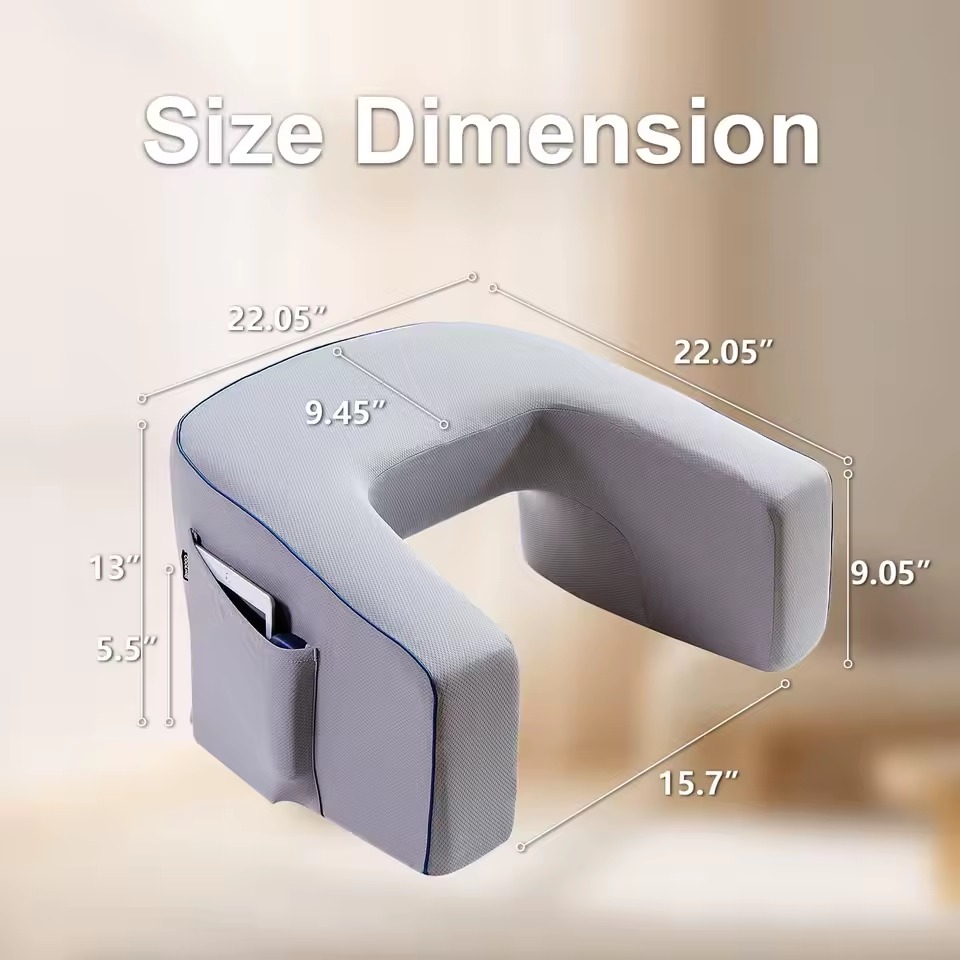 ✨ Memory Foam Lap Desk with Armrests & Pocket – Perfect for Reading or Working in Bed or Sofa - Image 4