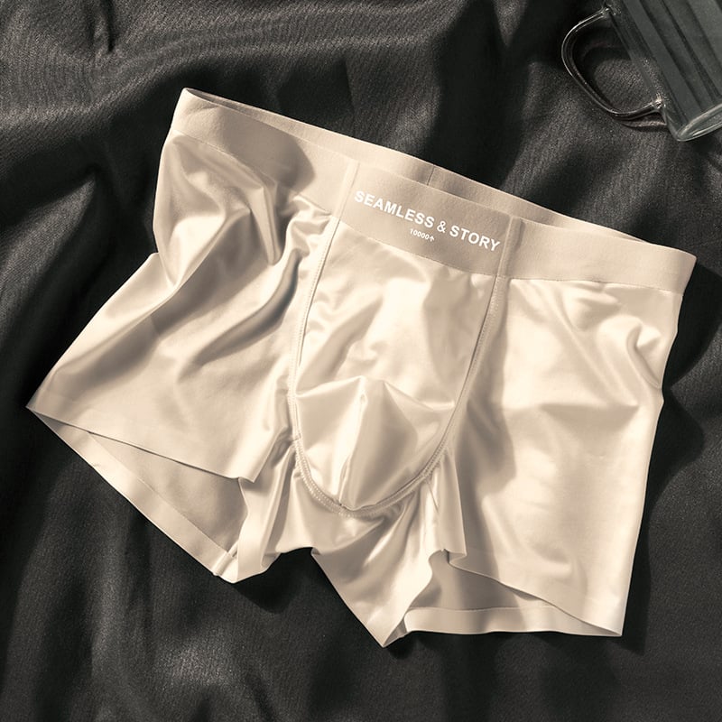 2026 LUXURY Natural ICE SILK MEN'S BOXERS | ANTIBACTERIAL SILK LINING - Image 4