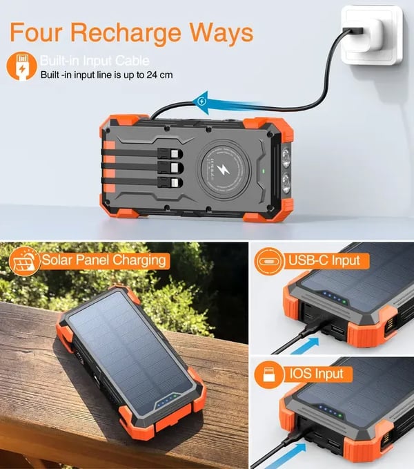 🔥solar charger power bank ⚡solar power bank