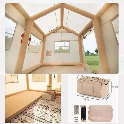 Waterproof Light Weight Oxford Cloth Automatic Inflatable Tent With Camping Equipment - Image 7