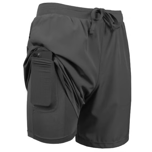 3-Pack Men's 2 in 1 Stretch Active Quick Dry Gym Running Shorts With Liner - Image 7