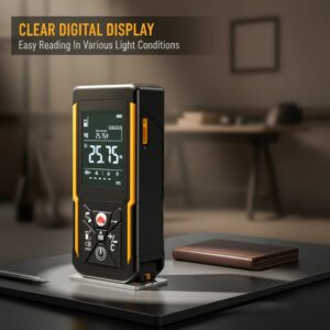 rechargeable 2 in 1 laser rangefinder with 3.5m tape