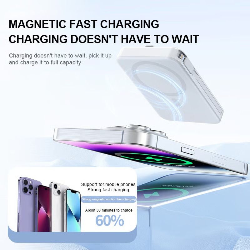 magnetic wireless power bank 10000mah