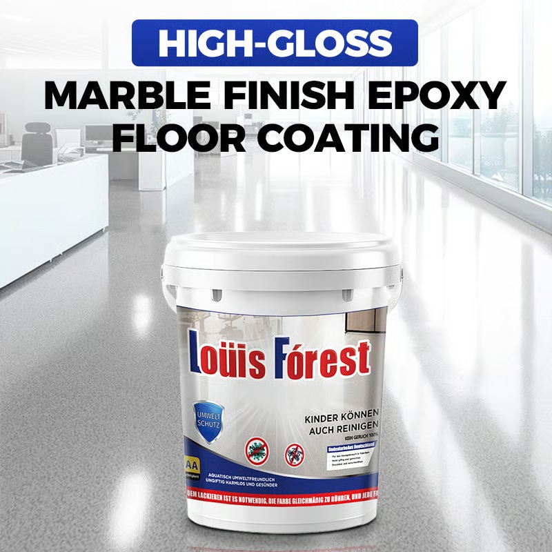✨high gloss marble finish epoxy floor coating