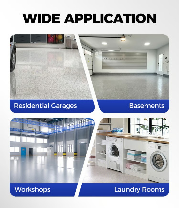 ✨high gloss marble finish epoxy floor coating