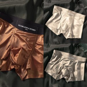 2026 LUXURY Natural ICE SILK MEN'S BOXERS | ANTIBACTERIAL SILK LINING