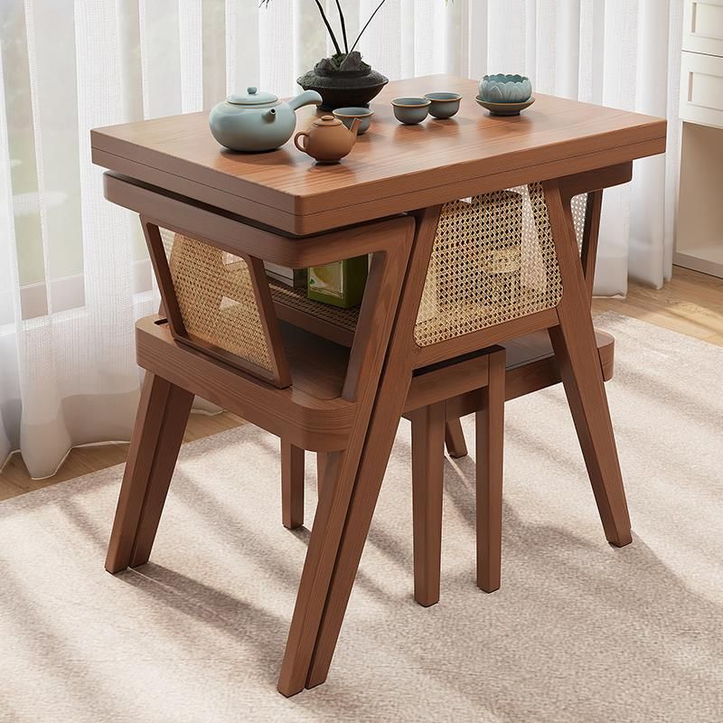 Square Dining Room Table with 2 Chairs