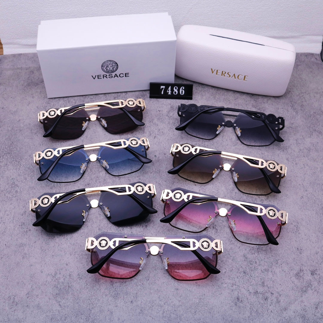 Stylish Medusa Rimless Sunglasses 7486 - Image 4