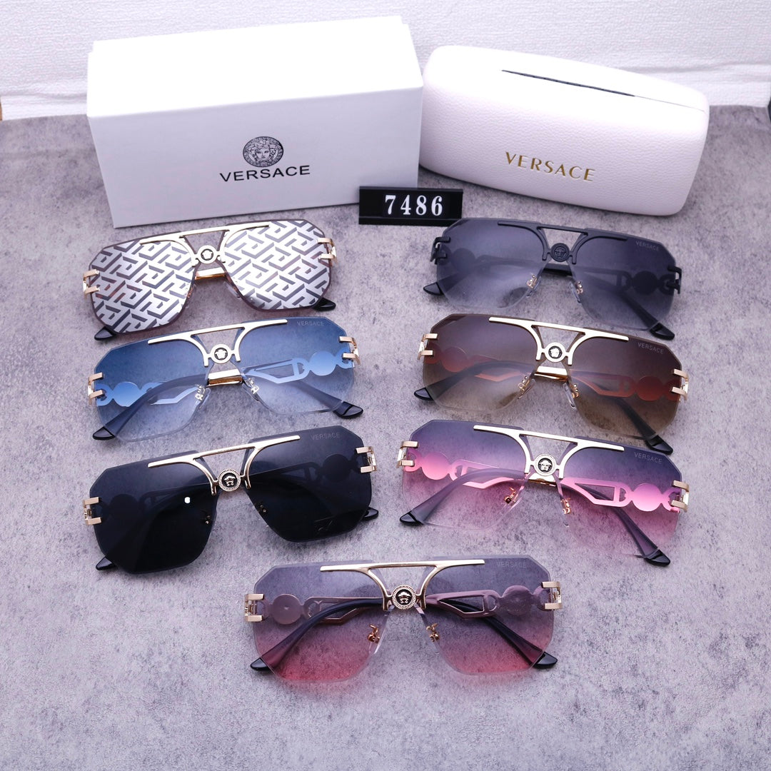 Stylish Medusa Rimless Sunglasses 7486 - Image 5
